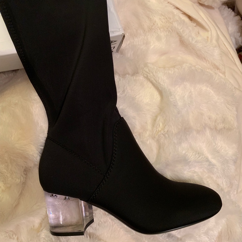 Aldo black knee high boots